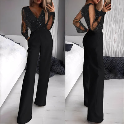 Morgana - Elegante mono con pierna ancha para mujeres
