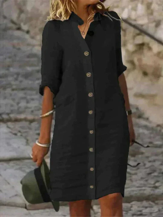 Sanya – Vestido de Verano en Lino Ligero
