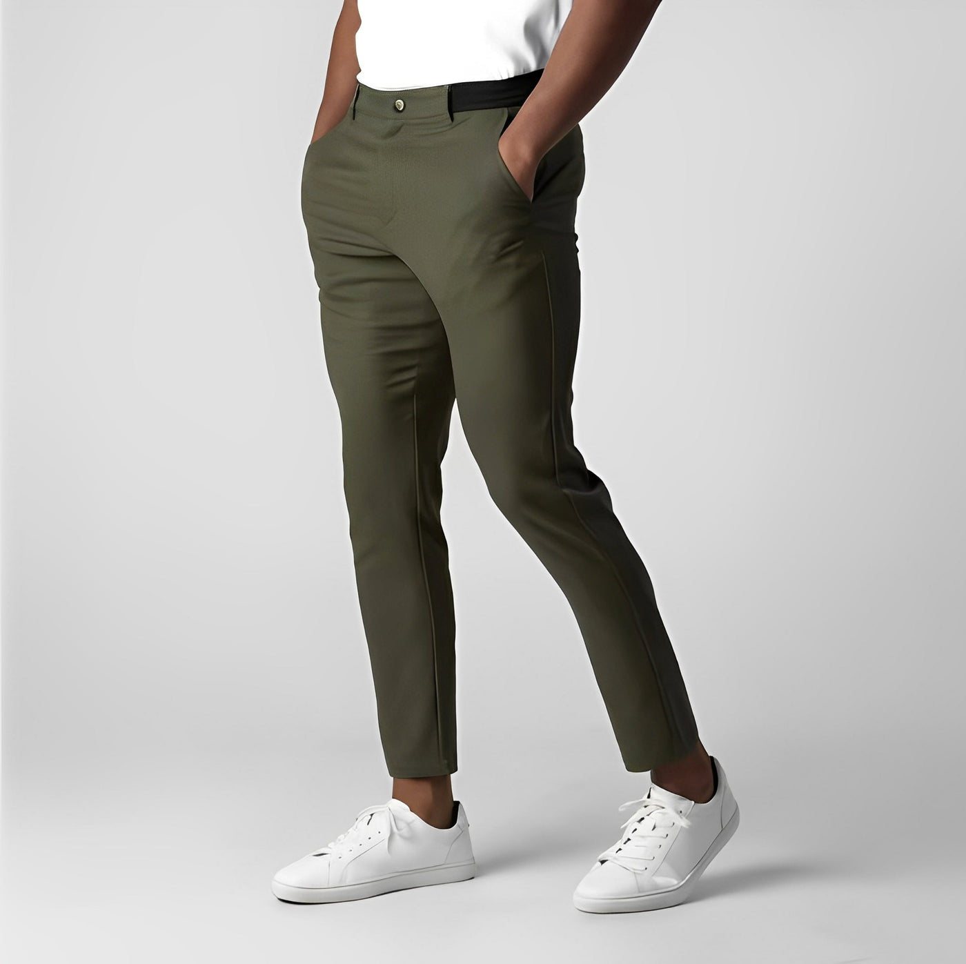 Justine - Pantalón Chino Ajustado Casual para Hombres