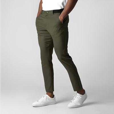 Justine - Pantalón Chino Ajustado Casual para Hombres