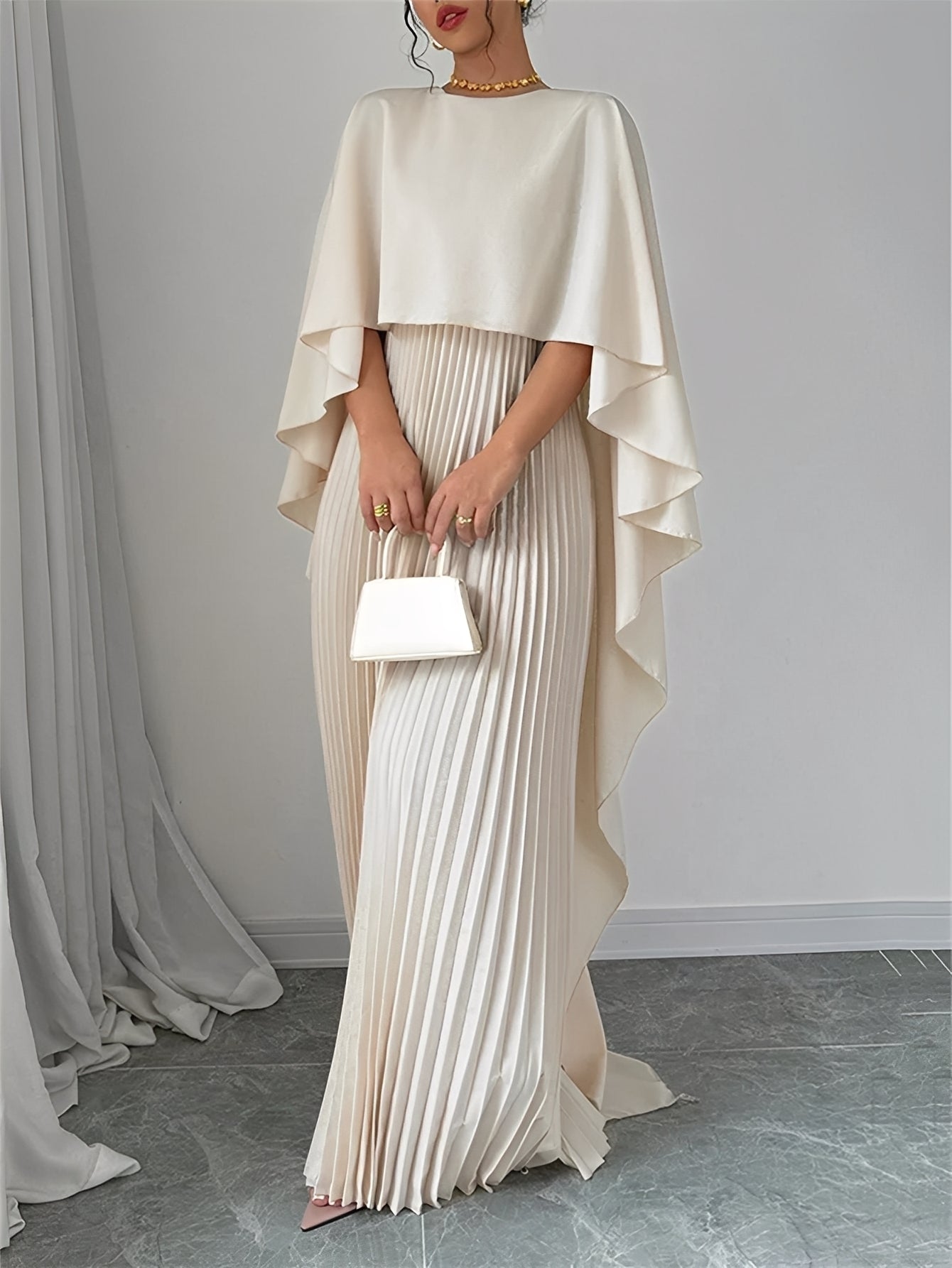 Katherine - Elegante, holgadamente cortado vestido maxi para mujeres