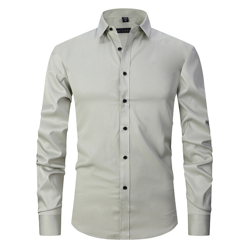 Ronan - Camisa de negocios formal de manga larga para hombres