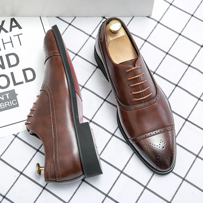 EliteCraft - Zapatos Elegantes de Cuero para Hombre
