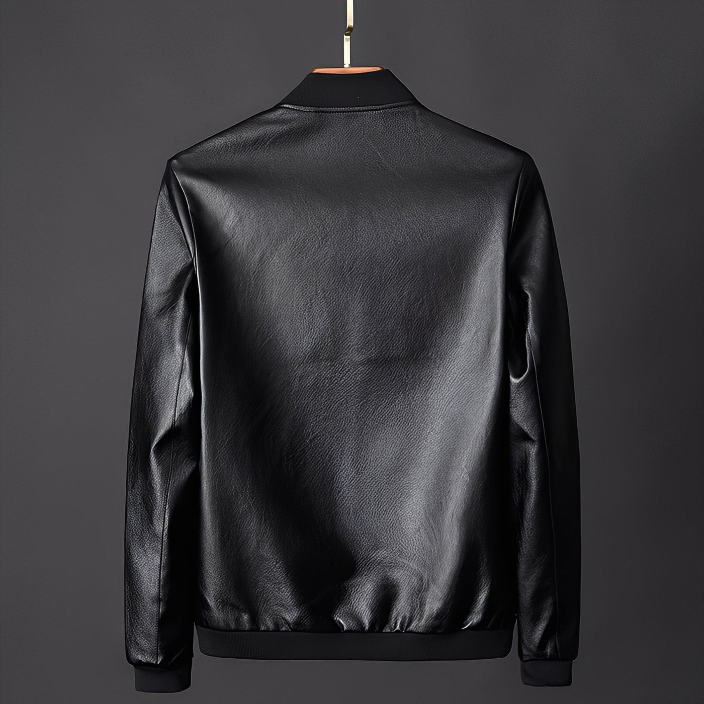 Jeremy - Elegante chaqueta de cuero de motociclista para hombres