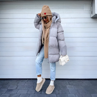 Catharine - Elegante chaqueta parka acolchada para mujeres
