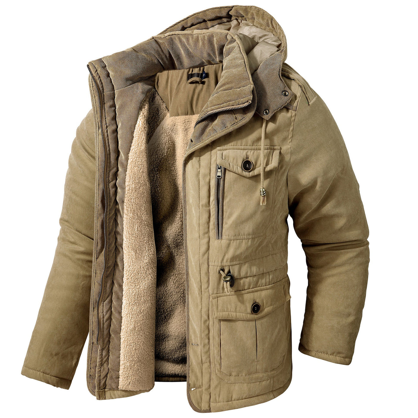 Daniel - Chaqueta de invierno gruesa con capucha para hombres