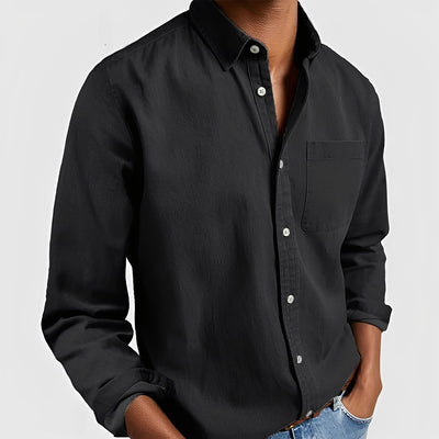 Dillan - Clásica camisa con botones para hombres