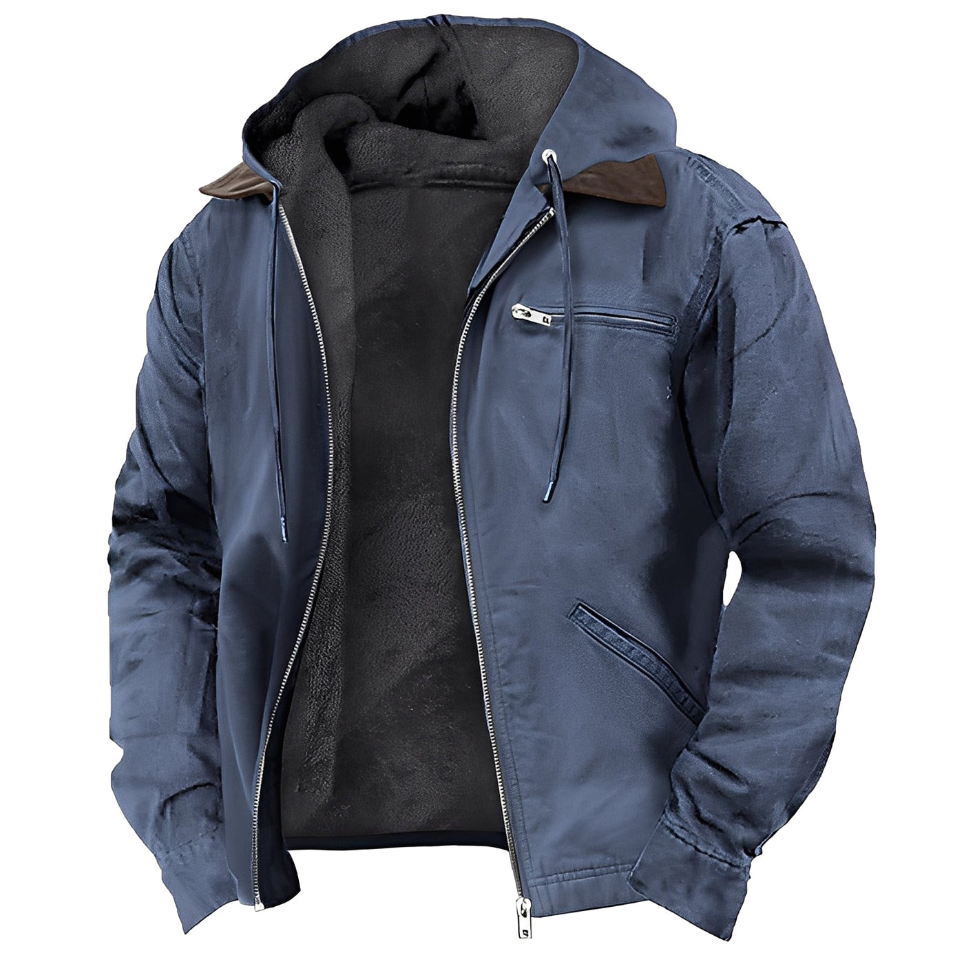 Adrian - Chaqueta exterior cálida con capucha para hombres