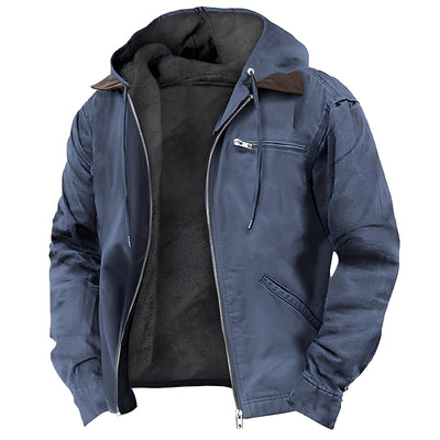 Adrian - Chaqueta exterior cálida con capucha para hombres