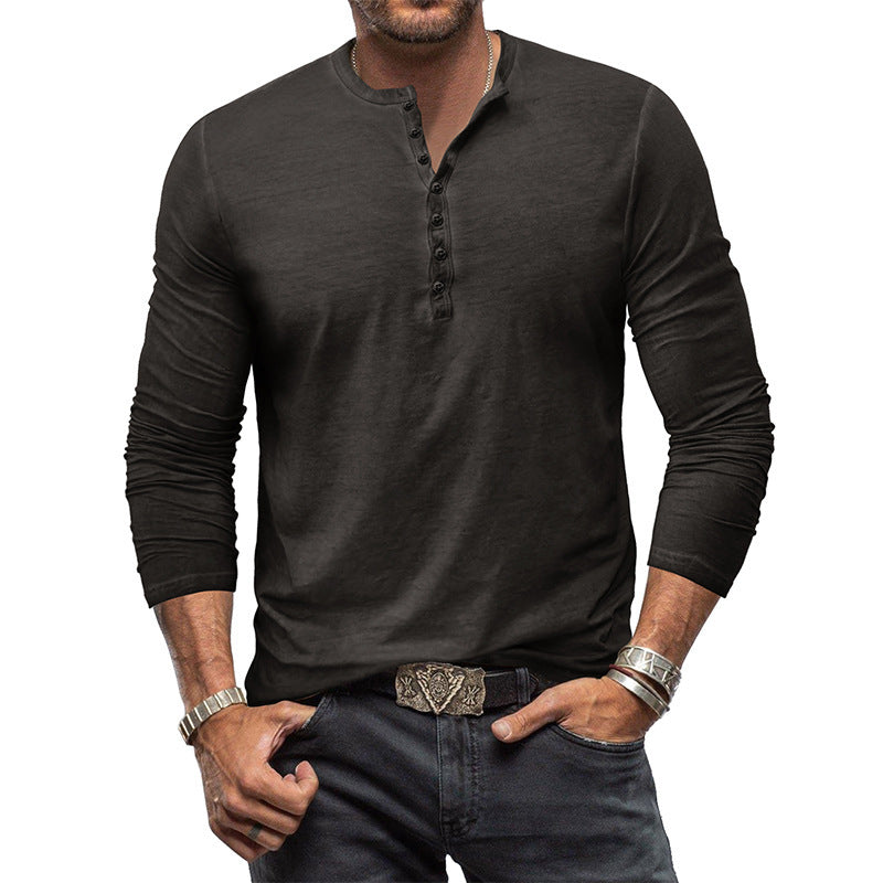 Clifford - Clásica camisa lavada con botones para hombres