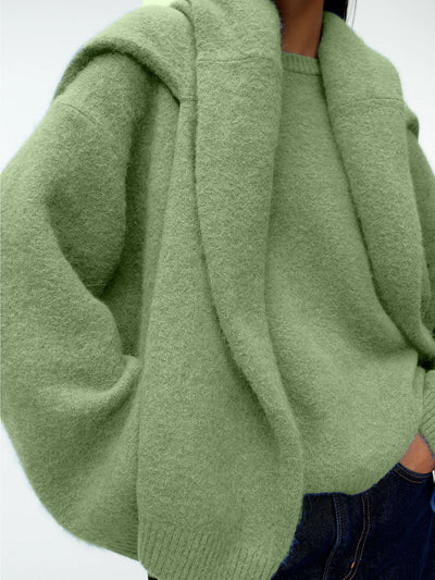 Caelie - Cómodo, grueso suéter de cachemira para mujeres