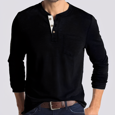 Dashiell - Camisa Casual de Manga Larga para Hombres