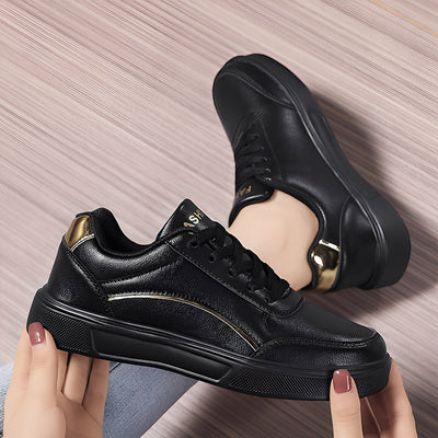 Rexanne - Zapatillas elegantes de cuero PU para mujer
