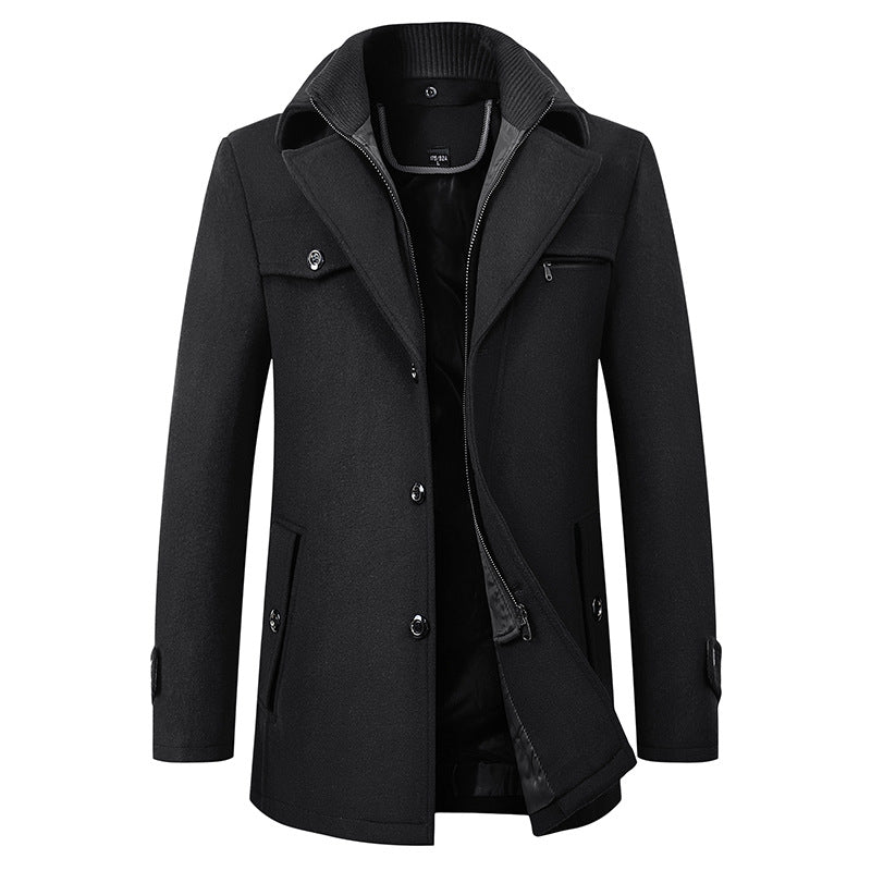 Kellan - Elegante abrigo de invierno de lana para hombres