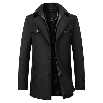 Kellan - Elegante abrigo de invierno de lana para hombres