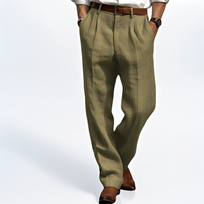 Zaiden - Pantalones retro con pierna recta para hombres