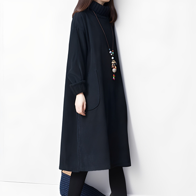 Elouise - Vestido de pana suelto con bolsillos para mujeres