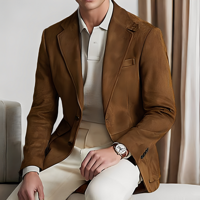 Martin - Elegante chaqueta de traje con botón para hombres