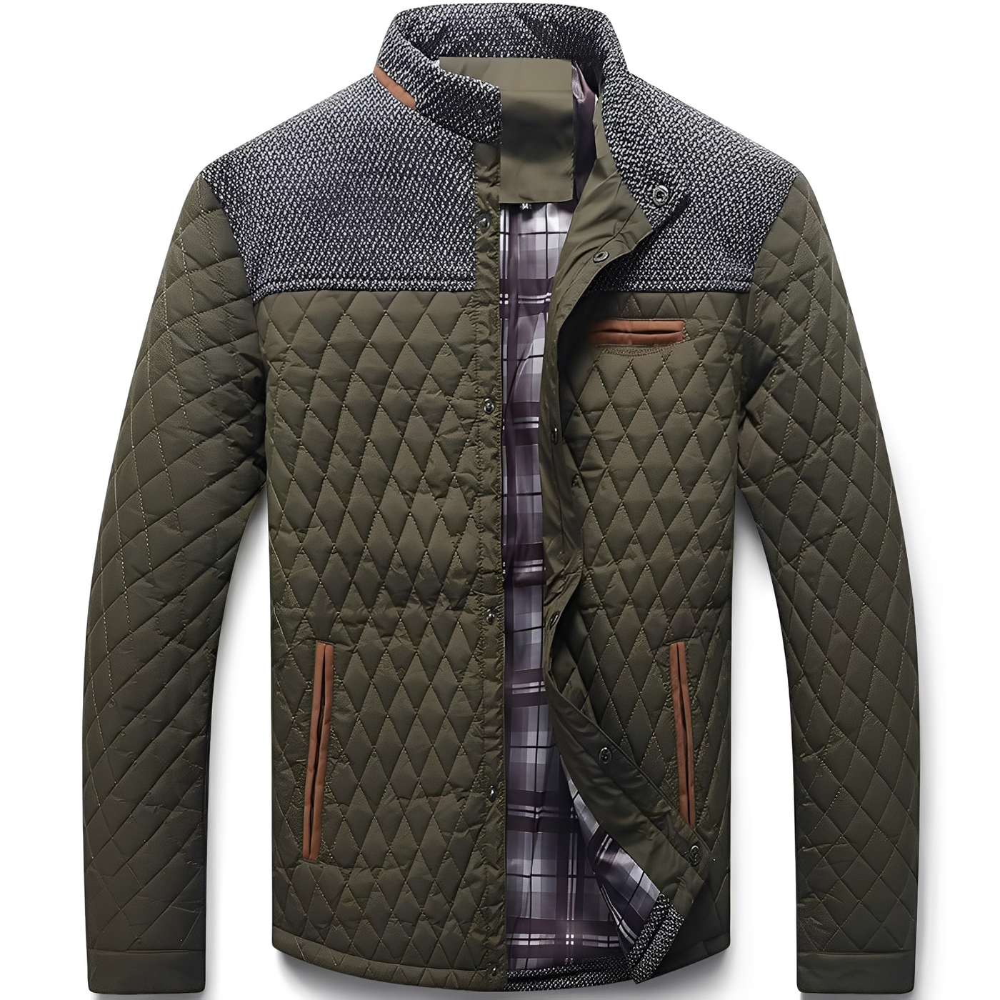 Alvin - Casual, chaqueta acolchada para hombres