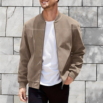 Easton - Clásica, elegante chaqueta de gamuza para hombres