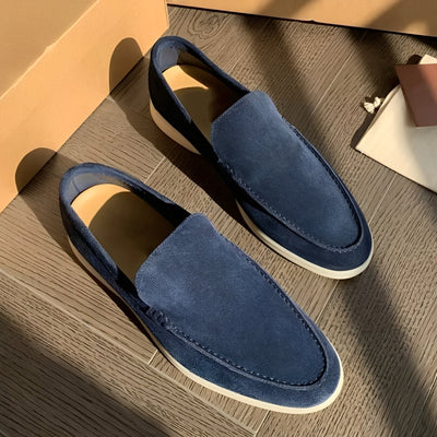 Dwayne - Elegantes mocasines de cuero planos para hombres