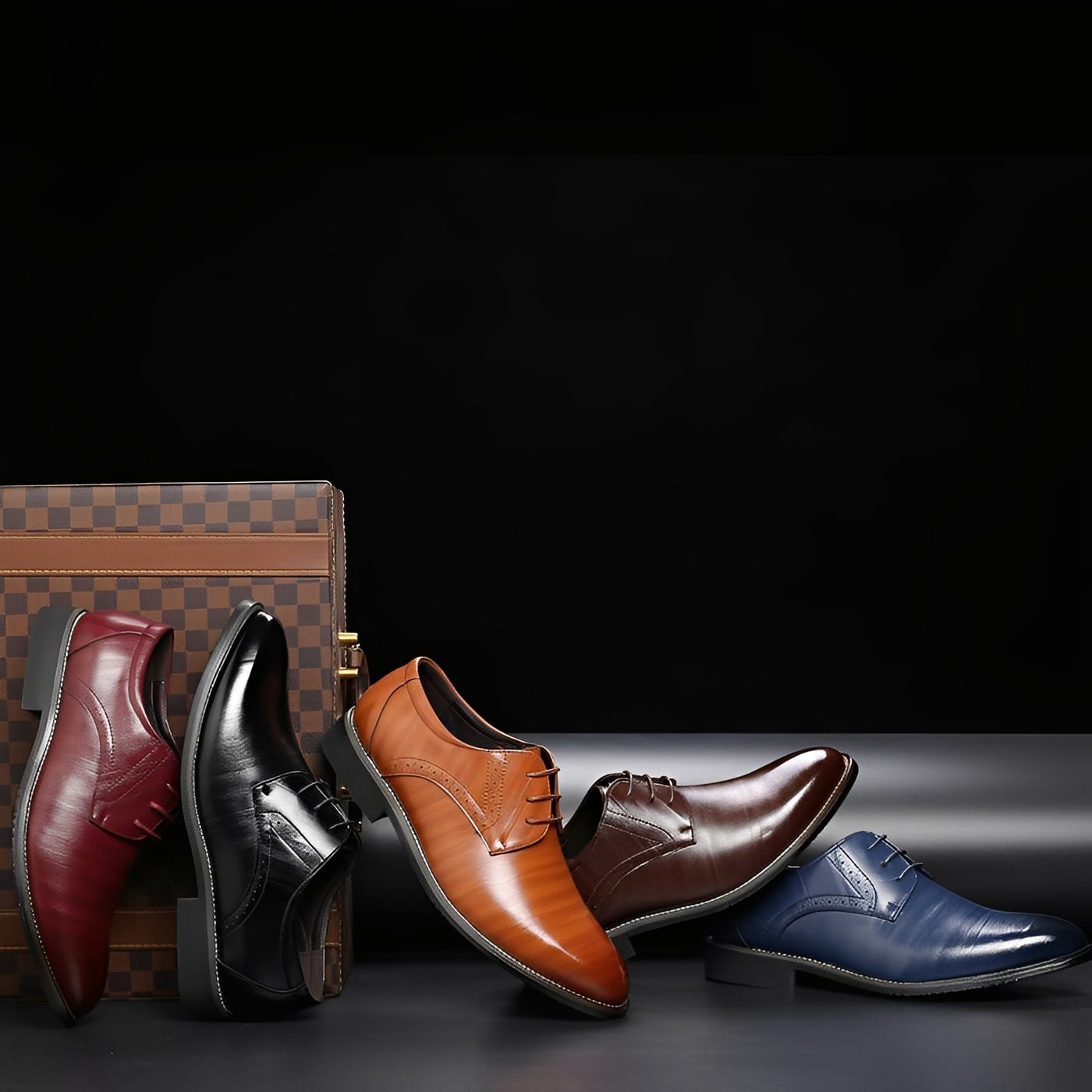 Desmond - Zapatos de cuero formales con detalles brogue para hombres