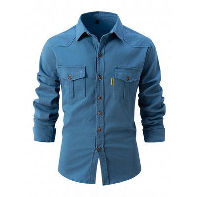 Marlon - Camisa casual, cómoda y elástica para hombres