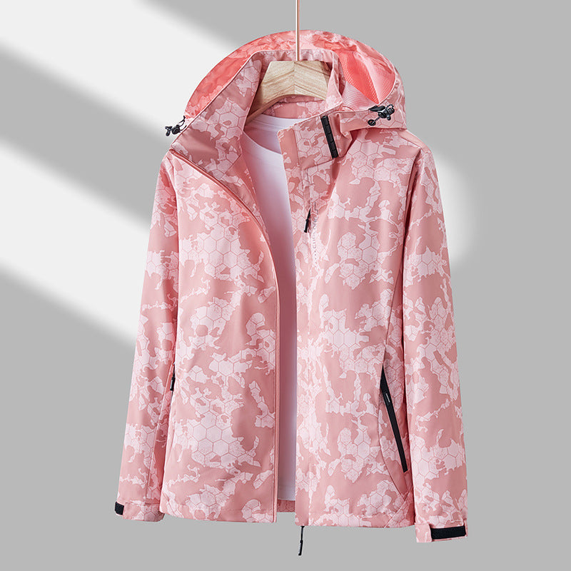 Daly - Chaqueta Corta Viento Unisex con Estampado
