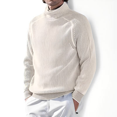 Jarrett - Suéter de casimir con cuello alto para hombres