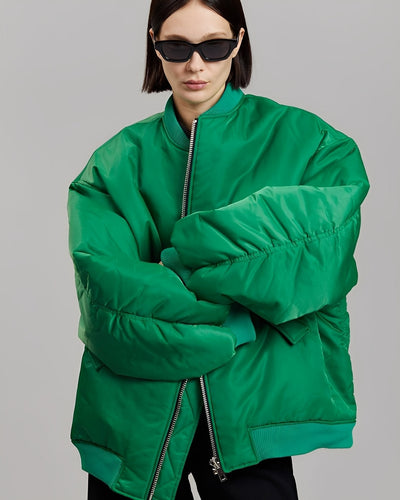 Coleen - Chaqueta bomber oversize casual para mujeres