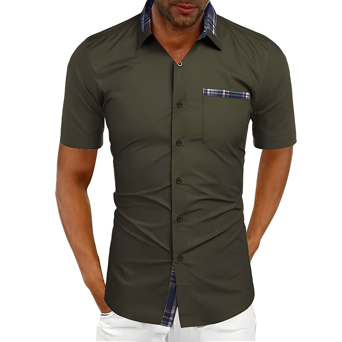 Marvin - Camisa Corta Casual para Hombres
