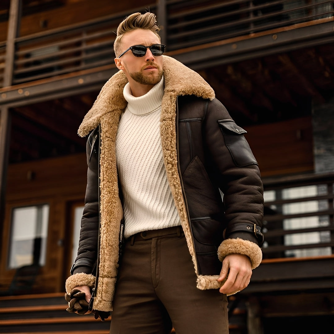 Jarod - Elegante chaqueta de invierno con forro polar para hombres