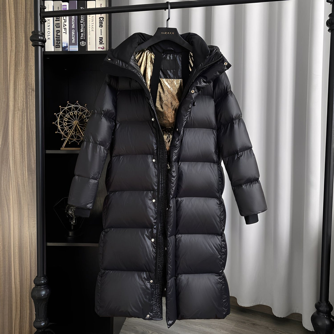 Mildred - Casual larga chaqueta de plumas para mujeres