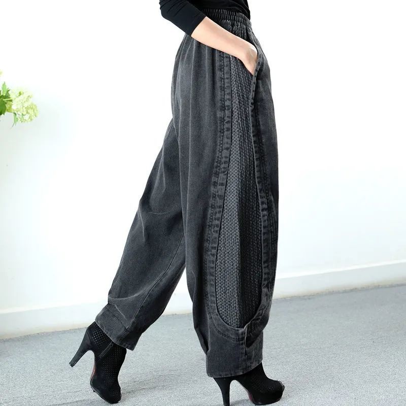 Tawnee - Sencillos shorts harem patchwork holgados para mujeres