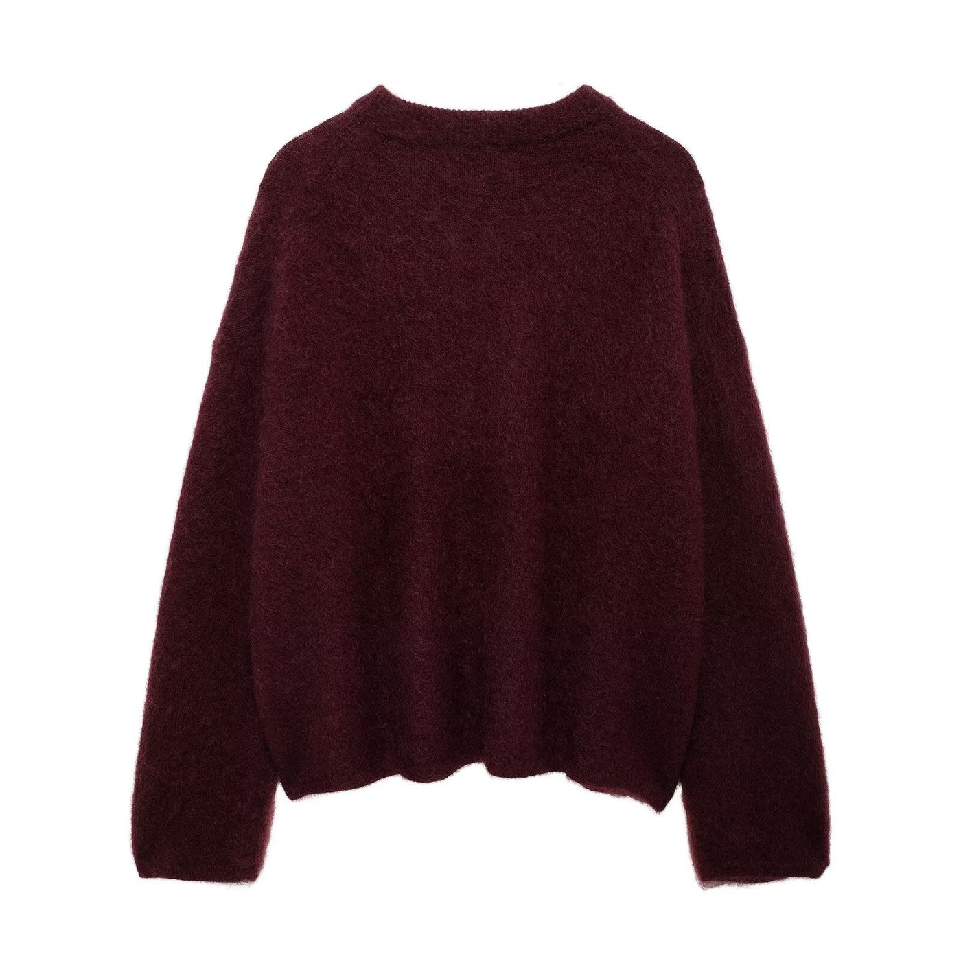 Valorie - Suéter casual de mezcla de mohair para mujeres