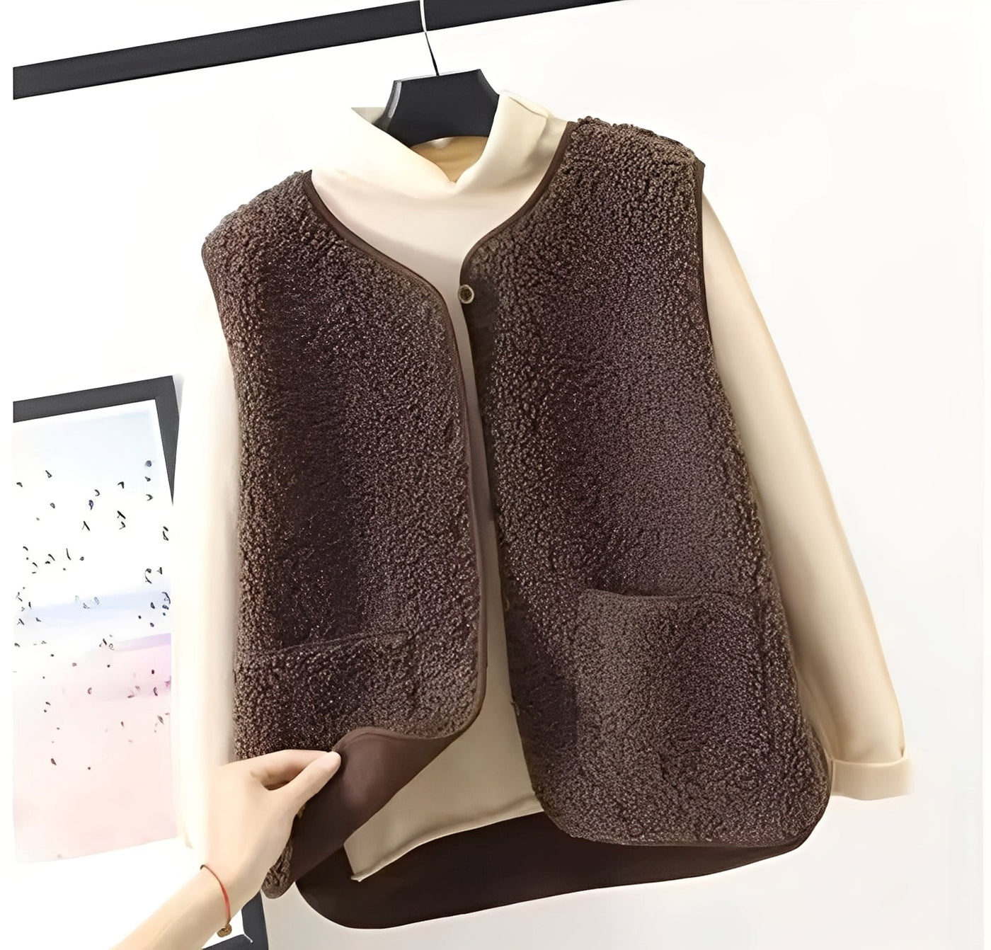 Raine - Elegante chaleco de peluche para mujeres
