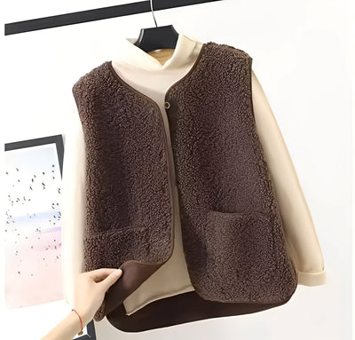 Raine - Elegante chaleco de peluche para mujeres