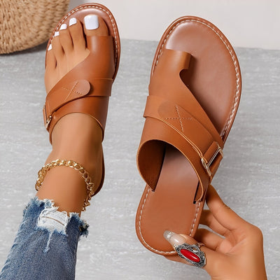 Renita - Casual, ligeras sandalias planas para mujer