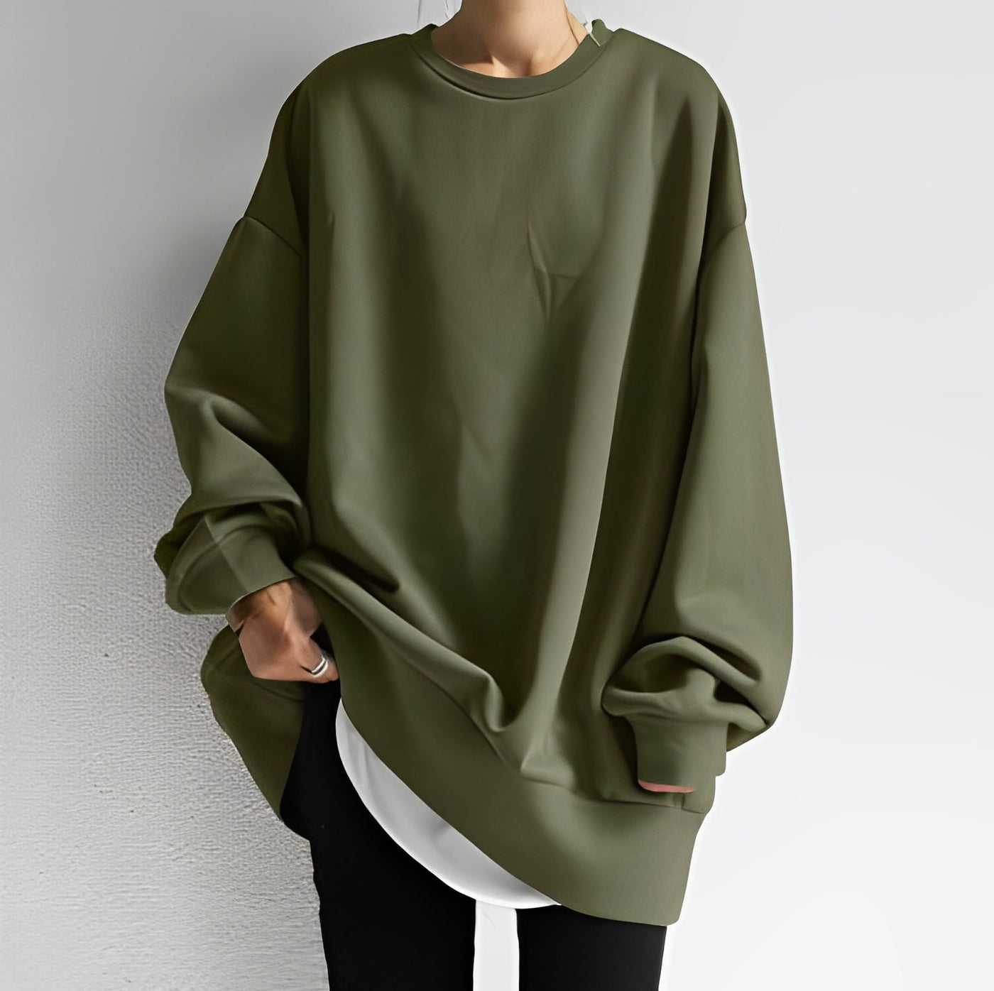 Abegail - Suéter Largo Oversized para Mujeres