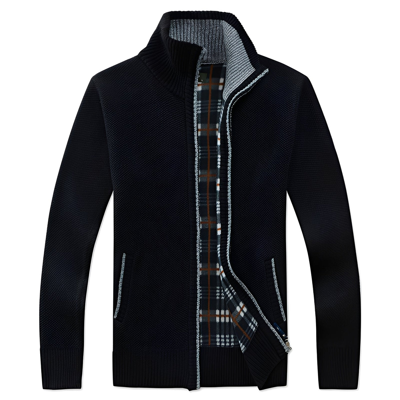 Samson - Chaqueta casual con forro de polar para hombres