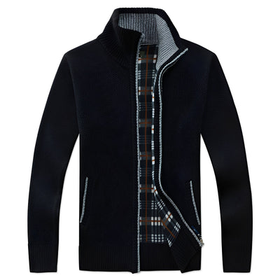 Samson - Chaqueta casual con forro de polar para hombres