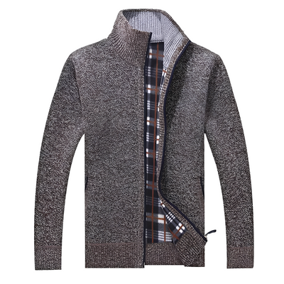 Malinda - Elegante Cardigan con forro de felpa suave para hombres