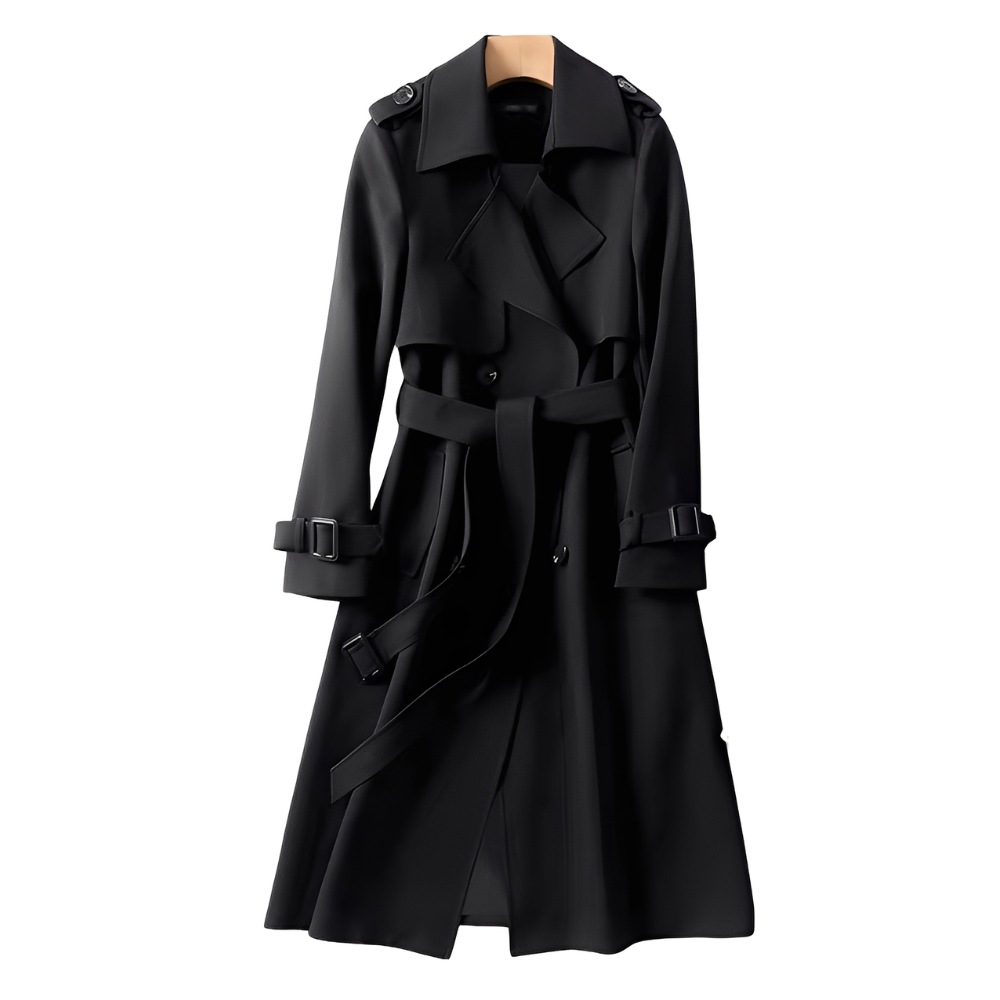Patricia - Elegante gabardina con botones para mujeres