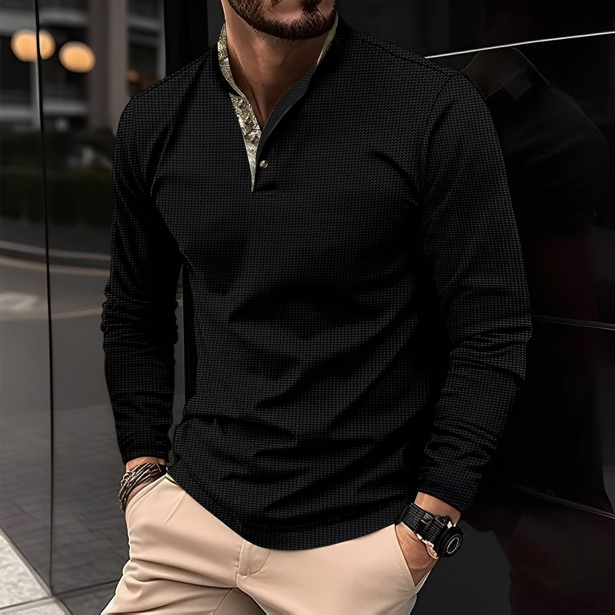 Chester - Camisa Polo Moderna con Cuello de Solapa para Hombres