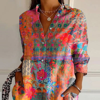 Marlie - Top Elegante con Estampado Floral