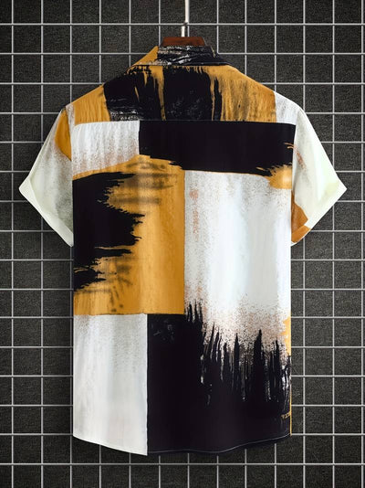 Kenneth - Camisa Casual de Manga Corta con Estilo Fresco