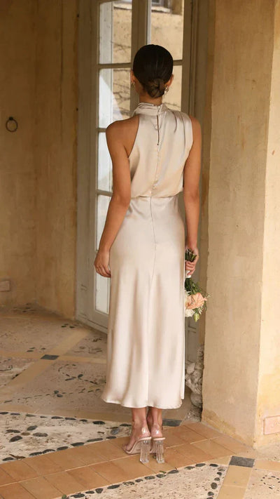 Nancy - Vestido largo y brillante para mujeres