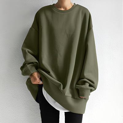 Andrina - Jersey oversized con cuello redondo para mujer