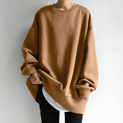 Andrina - Jersey oversized con cuello redondo para mujer