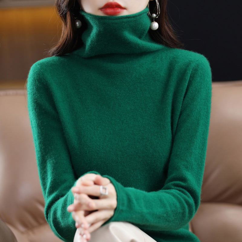 Ethelinda - Elegante Jersey de Cuello Alto para Mujer